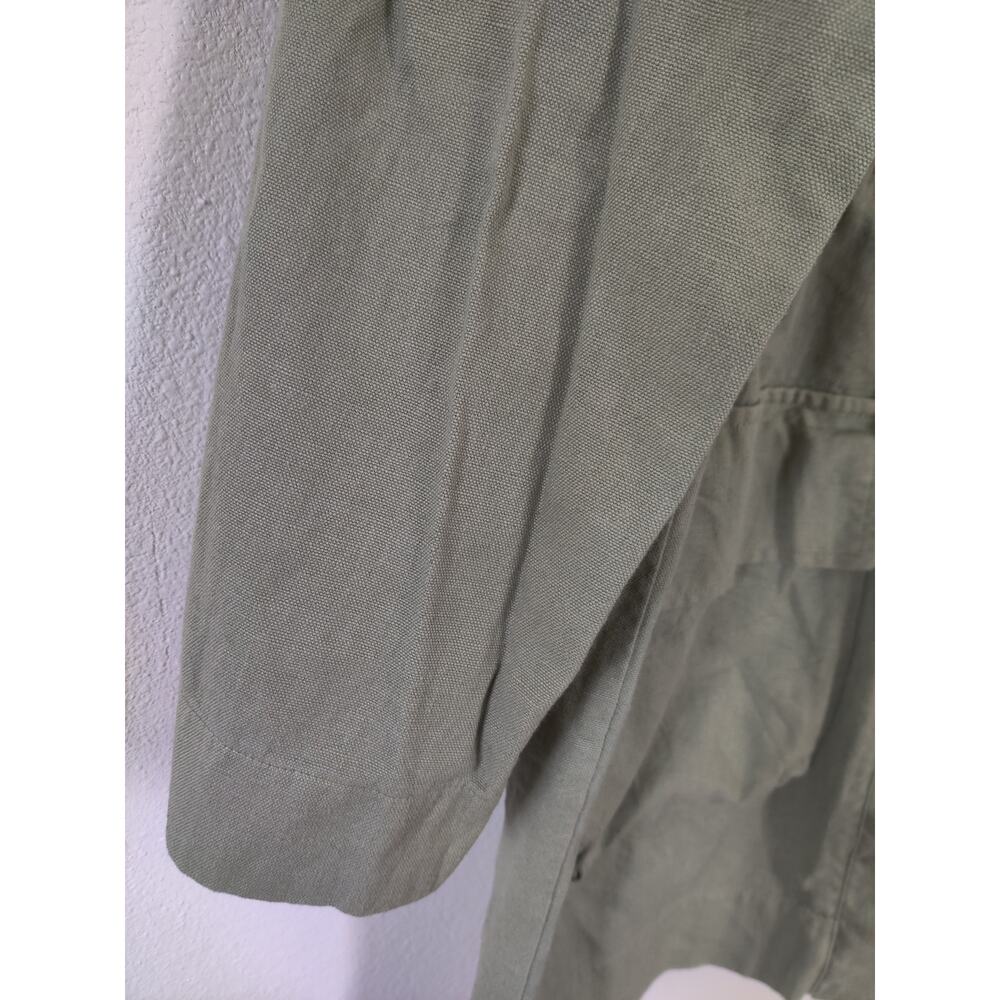 Aliya Wanek Evelyn‎ Jacket Sage Coconut Buttons Size S Hemp-Cotton Oversized - Picture 8 of 8